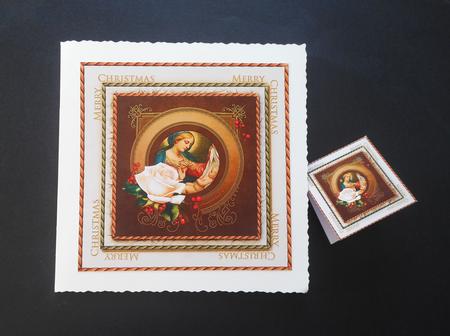 7.5" Card Topper & Gifttag Christmas 18 by S.Elisabet Osborn Wright