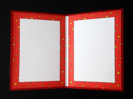 Red A5 Star Frame Blank Insert by S.Elisabet Osborn Wright