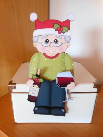 3D on the Shelf Card Kit - a Little Christmas Tipple by S.Elisabet Osborn Wright