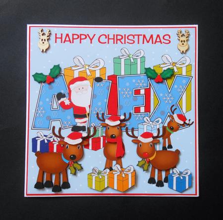 8x8 Christmas Names Alex by S.Elisabet Osborn Wright
