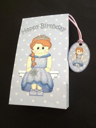 3D Birthday Little Ice Princess Gift Bag Mini Kit by S.Elisabet Osborn Wright