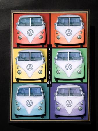 Vw Van Pop Art & Easy Decoupage by S.Elisabet Osborn Wright