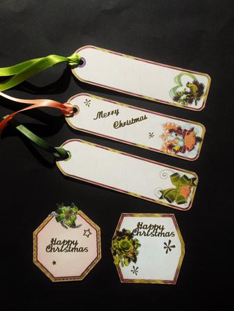 Christmas Tags Various Colour 1 by S.Elisabet Osborn Wright