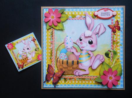 Pink Easter Bunny by S.Elisabet Osborn Wright