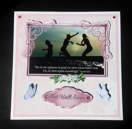 Rejoice 7 x 7 Card by S.Elisabet Osborn Wright