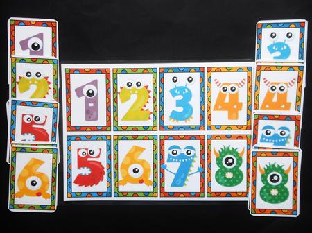 Monster Numbers Tags/notecards by S.Elisabet Osborn Wright