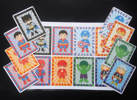 Superhero Tags/mini Cards by S.Elisabet Osborn Wright