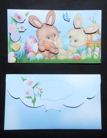 Easter Bunny Friends Money Wallet by S.Elisabet Osborn Wright