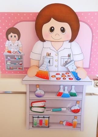 3D on the Shelf Card Kit - Little Scientist Lady Nadi by S.Elisabet Osborn Wright