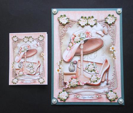 Silk Hat with Shoes and Purse Card Mini Kit by S.Elisabet Osborn Wright