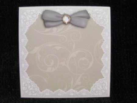 Wedding Congratulations Square Lace Envelope by Shelley Moniz