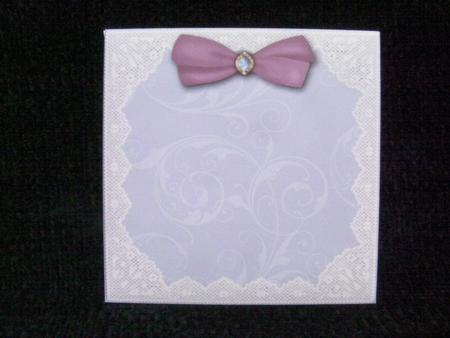 Pink Dog Rose Square Lace Envelope Featured Gallery Photo