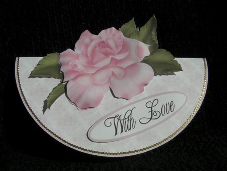 Pink Rose Wobble Card by Shelley Moniz