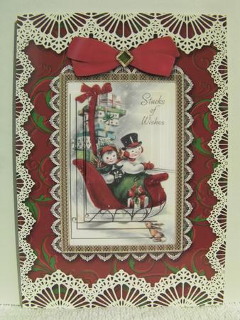 Stacks of Wishes A5 Lace Card Front Step by Step by Shelley Moniz
