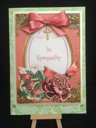 Dred Rose in Sympathy Oval 7x5in Floral Step by Step by Sheree Mccarthy