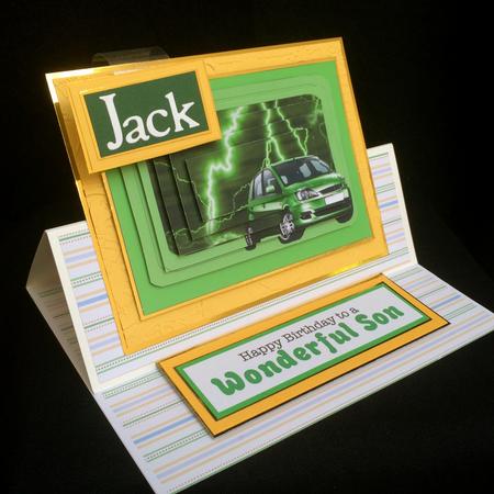 Lightning Green Ford Fiesta Zetec Pyramid by Sheree Mccarthy