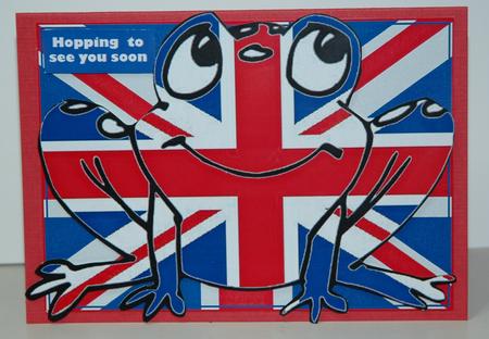 Union Jack Frogs by Sherry Day