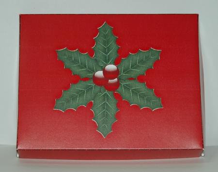 Christmas Holly Gift Box with Lid by Sherry Day