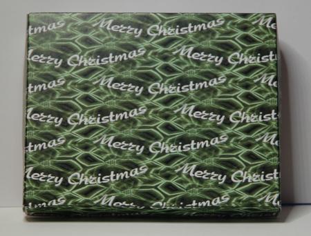 Merry Christmas Wording Gift Box with Lid by Sherry Day