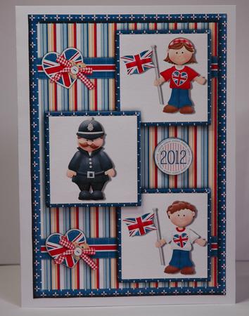 London Three Square Quick Card by Sherry Day