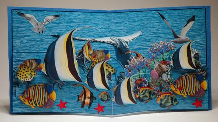 Whale of a Time Triple Layer Popout Card by Sherry Day