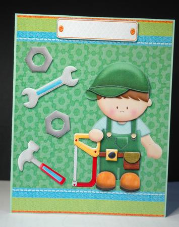 Little Builder Boy with Saw by Sherry Day