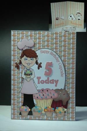 Cupcake Domino Card Wallet Kit by Sherry Day
