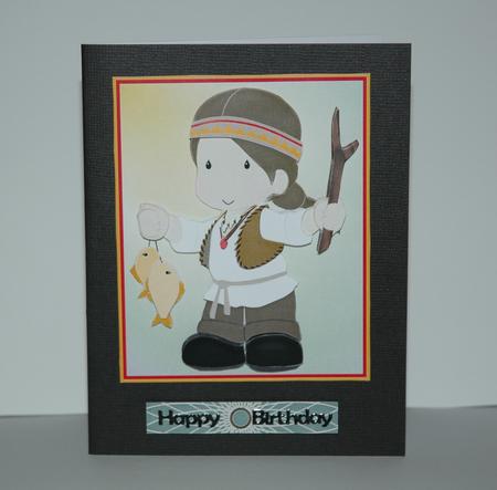 Little Indian Boy with Fishy Gift. by Sherry Day