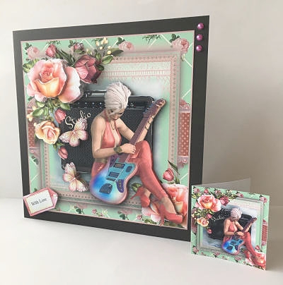 My Guitar Card Front Kit by Sheryl Tully