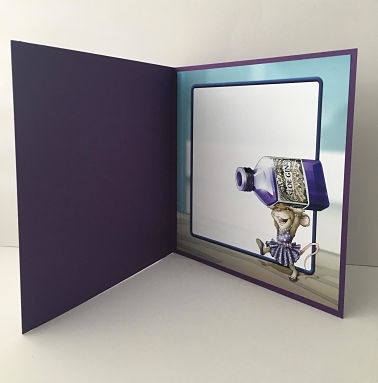 Mrs Sloe Gin Mouse 8x8 Insert by Sheryl Tully