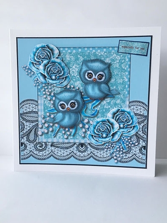 Cute baby owls by Sheryl Tully