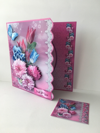 Joy of Flowers - Side Scallop Card Mini Kit by Sheryl Tully