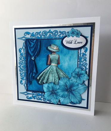 Moody Blue Fleur by Sheryl Tully