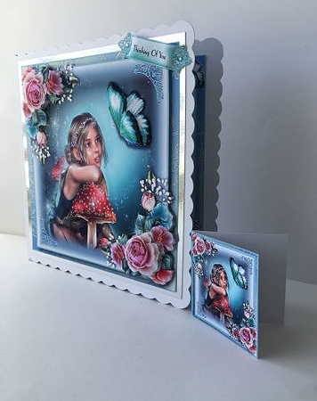 The Fairy and The Flutter Card Front Kit by Sheryl Tully