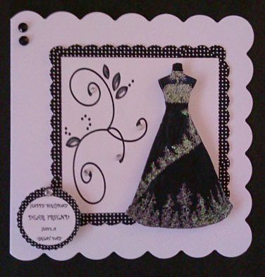 Modern Meets Vintage === 6x6 Monochrome Card by Sheryl Tully