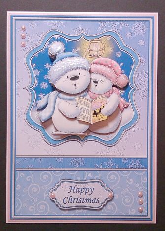 Singing Snowmen Christmas Topper & Decoupage by Sheryl Tully