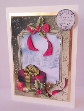 Snow Scene Red & Green Christmas + Dec by Sheryl Tully