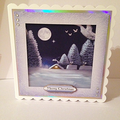 Gorgeous Night Time Winter Scene by Sheryl Tully
