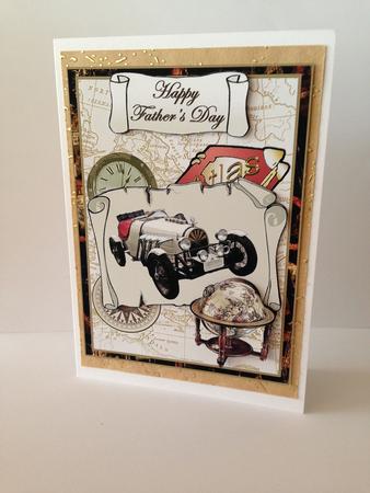 Vintage Car and Globe by Sheryl Tully