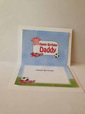 5x7 Birthday Daddy Football Matching Insert by Sheryl Tully