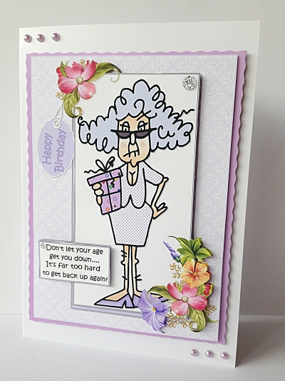 Stella Don't Let Your Age Get You Down Quick Card by Sheryl Tully