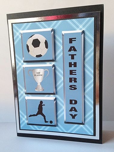 Football Card Front / Topper & Decoupage - Father's Day by Sheryl Tully