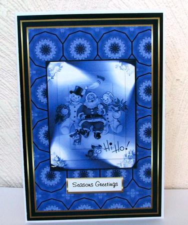 Blue Blue Hi Ho Santa by Shirley Hucker