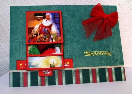 Childrens Christmas Santa Waterfall by Shirley Hucker