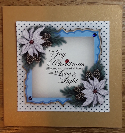 Joy At christmas  With Poinsettias  by Shirley Taylor