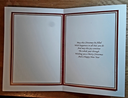 A5 RED & GOLD CHRISTMAS CHURCH Quick Layer Card Kit by Shirley Taylor