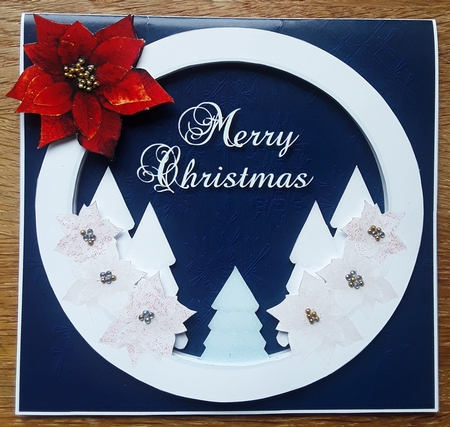 White Christmas - Tent Card 3D  by Shirley Taylor