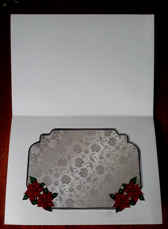 Vintage Merry Christmas - A5 card front with decoupage by Shirley Taylor