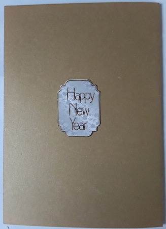 Art Deco New Year 2 - A5 card front with decoupage by Shirley Taylor