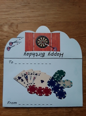 Gift card envelope for Male Birthday by Shirley Taylor